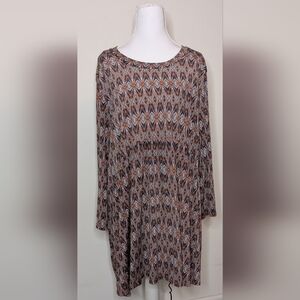 Boho Empire Waist Tunic Top